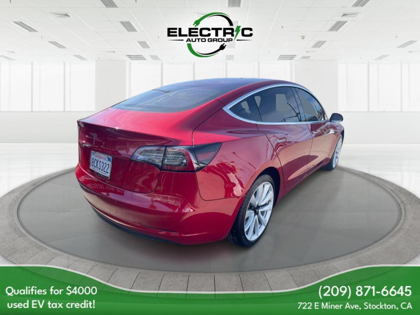 2019 WHITE /Black Tesla Model 3 (5YJ3E1EA2KF) , located at 722 E Miner Ave, Stockton, CA, 95202, (209) 871-6645, 37.956711, -121.282310 - PLUS TAXES AND FEES - Photo#3