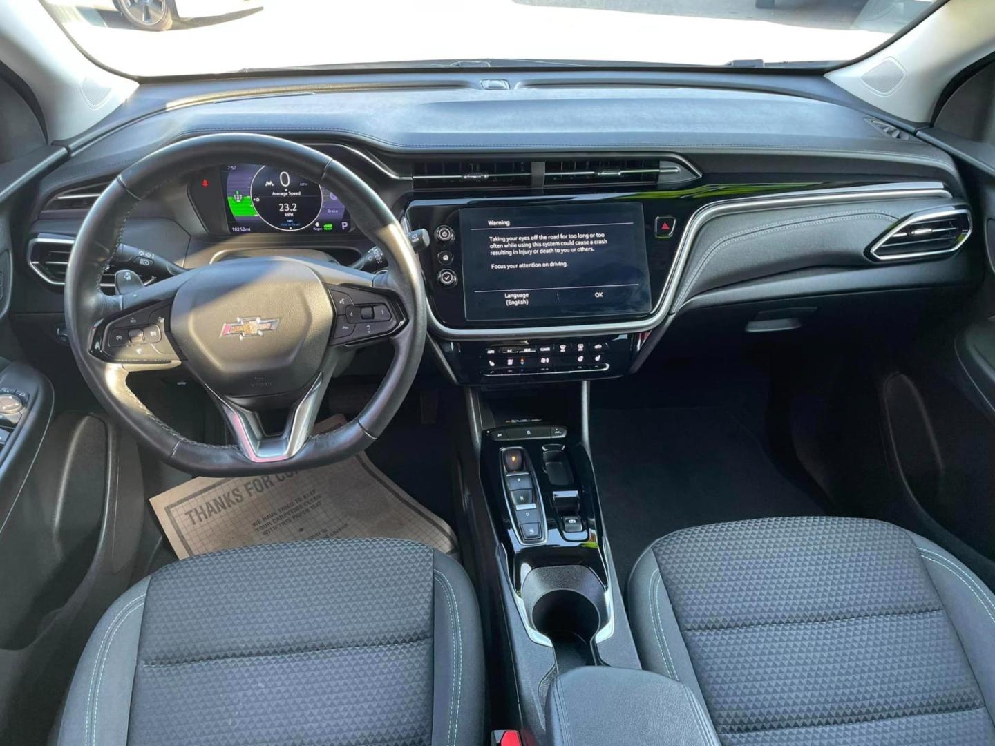 2022 /BLACK Chevrolet Bolt EV 1LT (1G1FY6S03N4) with an ELECTRIC engine, 1A transmission, located at 722 E Miner Ave, Stockton, CA, 95202, (209) 871-6645, 37.956711, -121.282310 - PLUS TAXES AND FEES - Photo#9