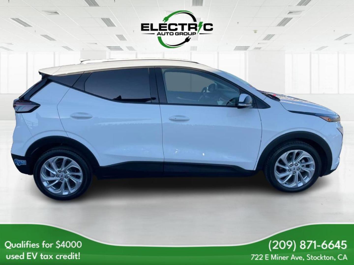 2022 /BLACK Chevrolet Bolt EV 1LT (1G1FY6S03N4) with an ELECTRIC engine, 1A transmission, located at 722 E Miner Ave, Stockton, CA, 95202, (209) 871-6645, 37.956711, -121.282310 - PLUS TAXES AND FEES - Photo#5