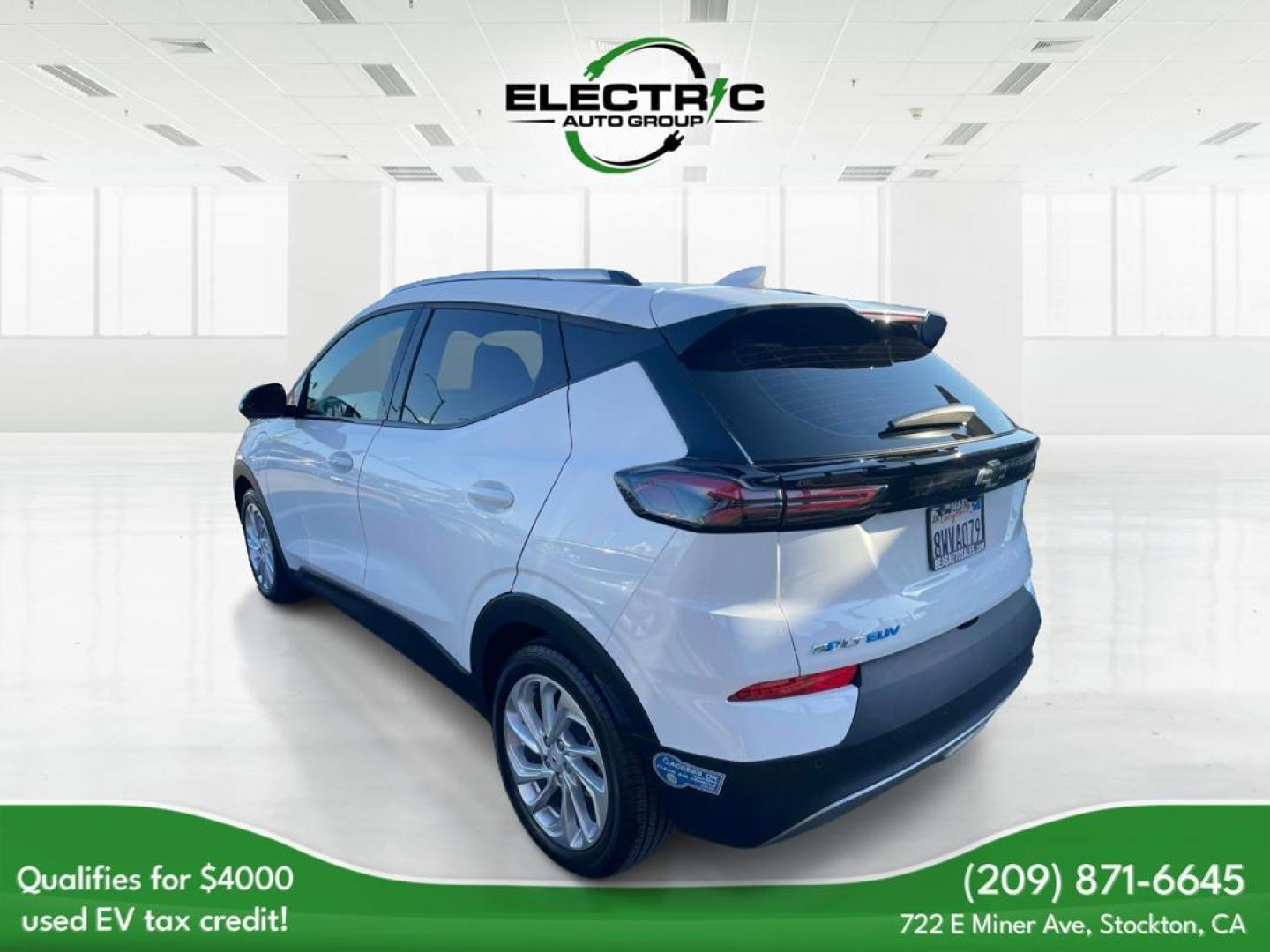 2022 /BLACK Chevrolet Bolt EV 1LT (1G1FY6S03N4) with an ELECTRIC engine, 1A transmission, located at 722 E Miner Ave, Stockton, CA, 95202, (209) 871-6645, 37.956711, -121.282310 - PLUS TAXES AND FEES - Photo#3