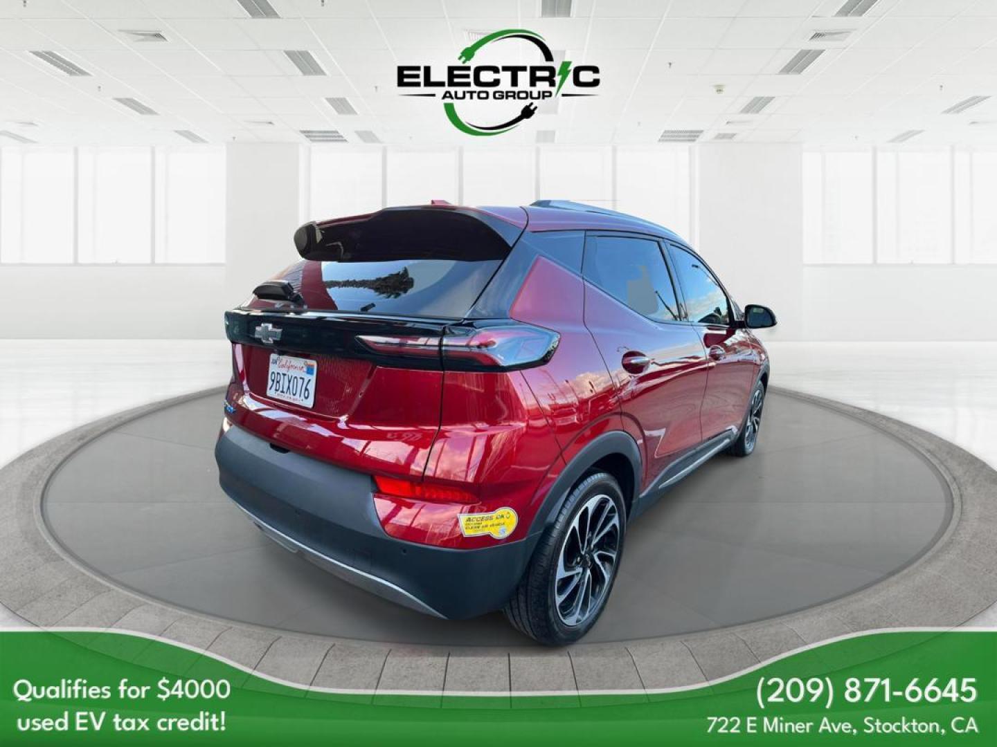 BURGUNDY /BLUE Chevrolet Bolt EV (1G1FZ6S06N4) , located at 722 E Miner Ave, Stockton, CA, 95202, (209) 871-6645, 37.956711, -121.282310 - PLUS TAXES AND FEES - Photo#5