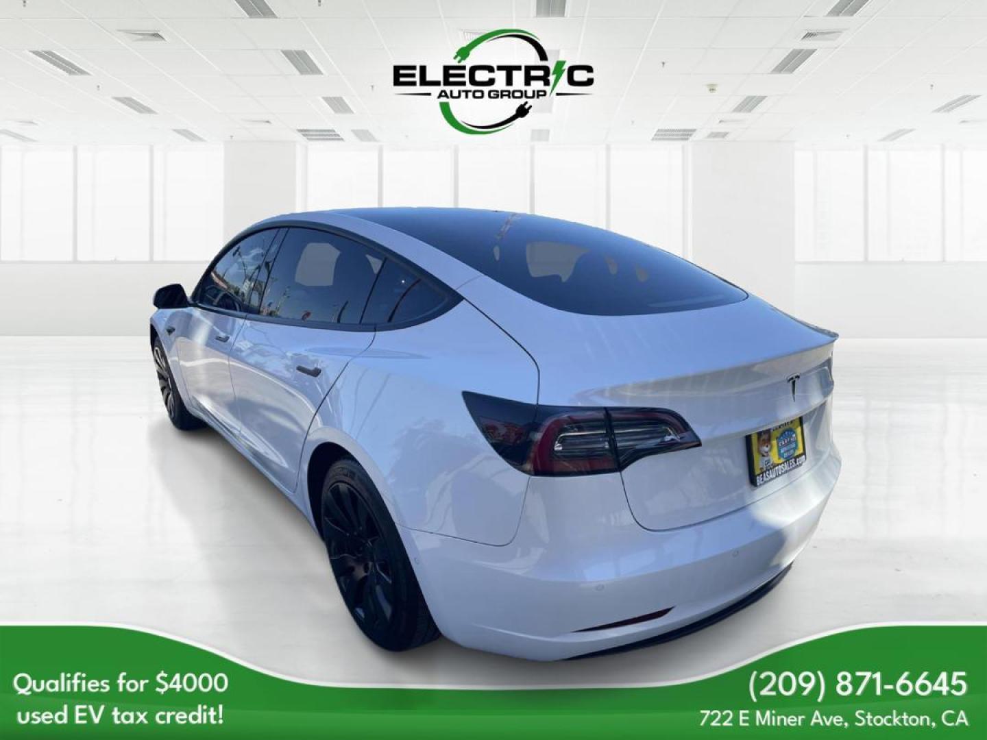 2019 WHITE Tesla Model 3 Base (5YJ3E1EA3KF) with an ELECTRIC engine, 1A transmission, located at 722 E Miner Ave, Stockton, CA, 95202, (209) 871-6645, 37.956711, -121.282310 - PLUS TAXES AND FEES - Photo#3