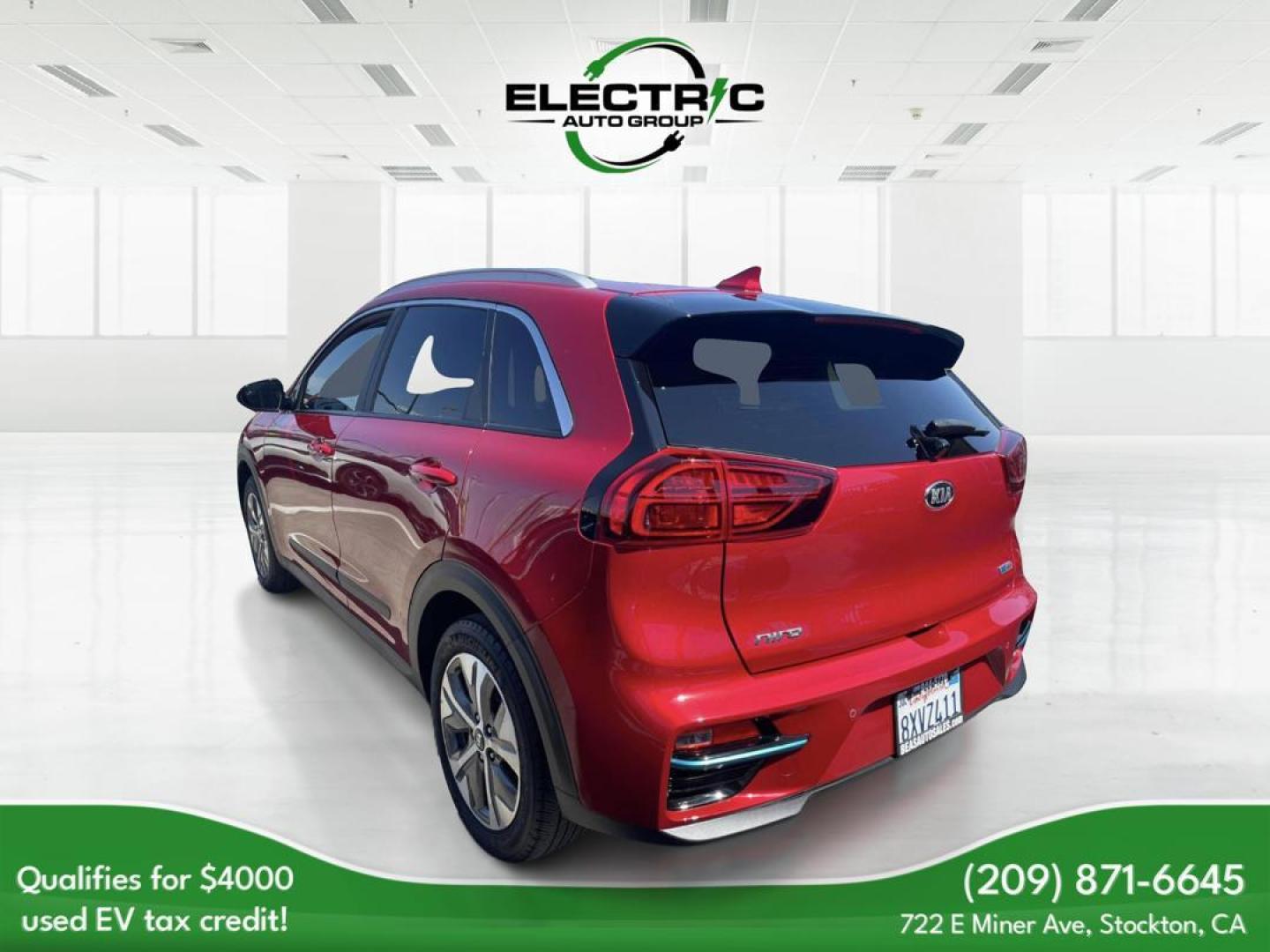 2021 RED Kia Niro EV EX Premium (KNDCE3LG0M5) , 6A transmission, located at 722 E Miner Ave, Stockton, CA, 95202, (209) 871-6645, 37.956711, -121.282310 - PLUS TAXES AND FEES - Photo#2