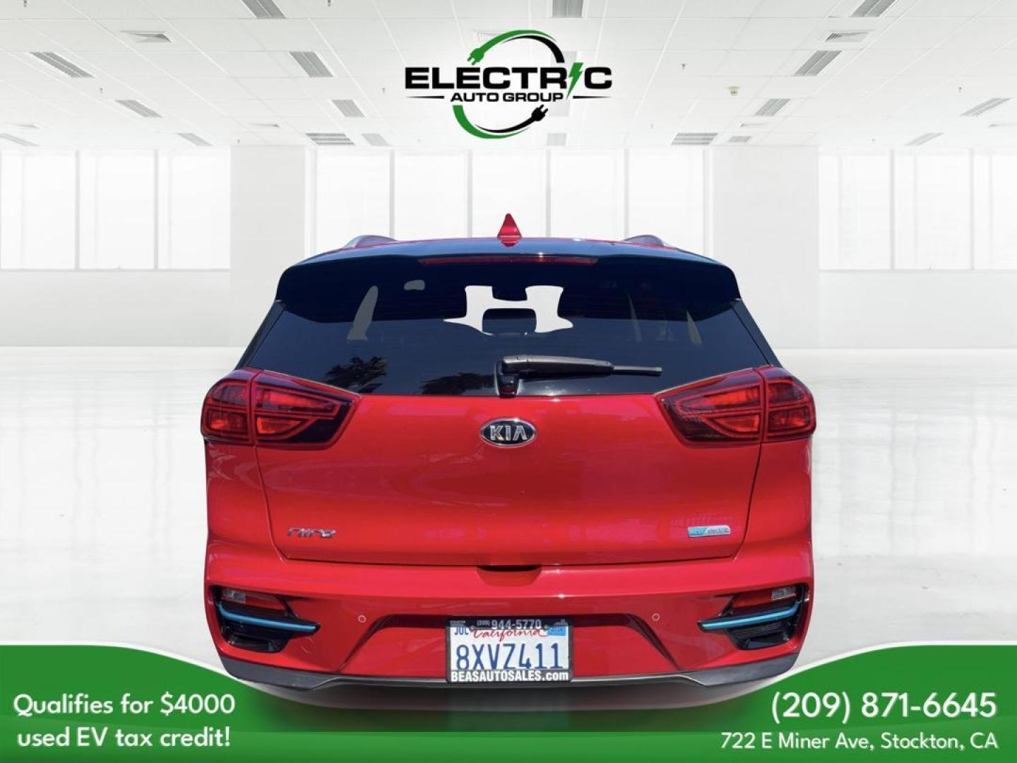 2021 RED Kia Niro EV EX Premium (KNDCE3LG0M5) , 6A transmission, located at 722 E Miner Ave, Stockton, CA, 95202, (209) 871-6645, 37.956711, -121.282310 - PLUS TAXES AND FEES - Photo#3