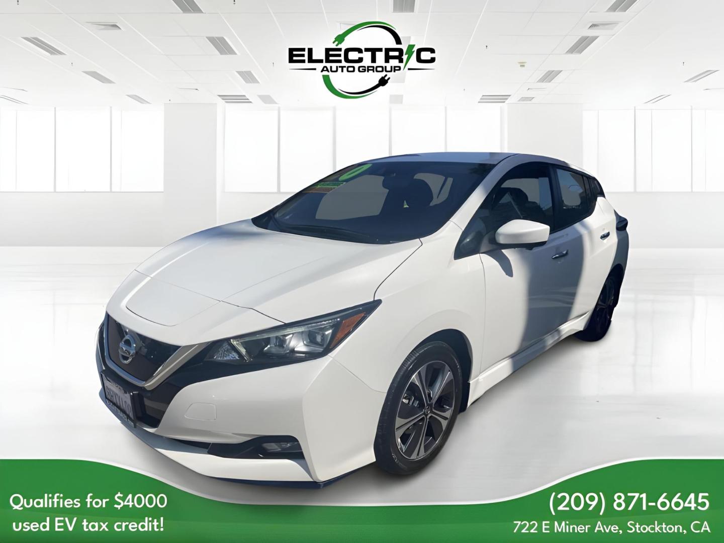 2020 Nissan Leaf SV Plus (1N4BZ1CP4LC) with an ELECTRIC engine, CVT transmission, located at 722 E Miner Ave, Stockton, CA, 95202, (209) 871-6645, 37.956711, -121.282310 - PLUS TAXES AND FEES - Photo#2