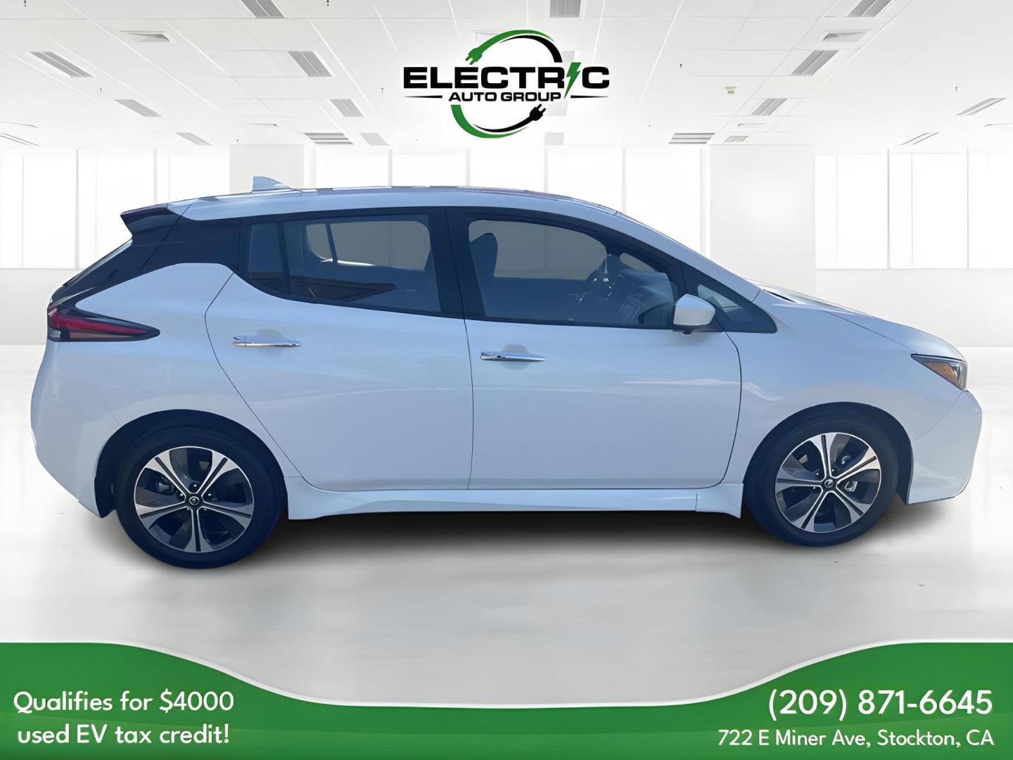 2020 Nissan Leaf SV Plus (1N4BZ1CP4LC) with an ELECTRIC engine, CVT transmission, located at 722 E Miner Ave, Stockton, CA, 95202, (209) 871-6645, 37.956711, -121.282310 - PLUS TAXES AND FEES - Photo#6