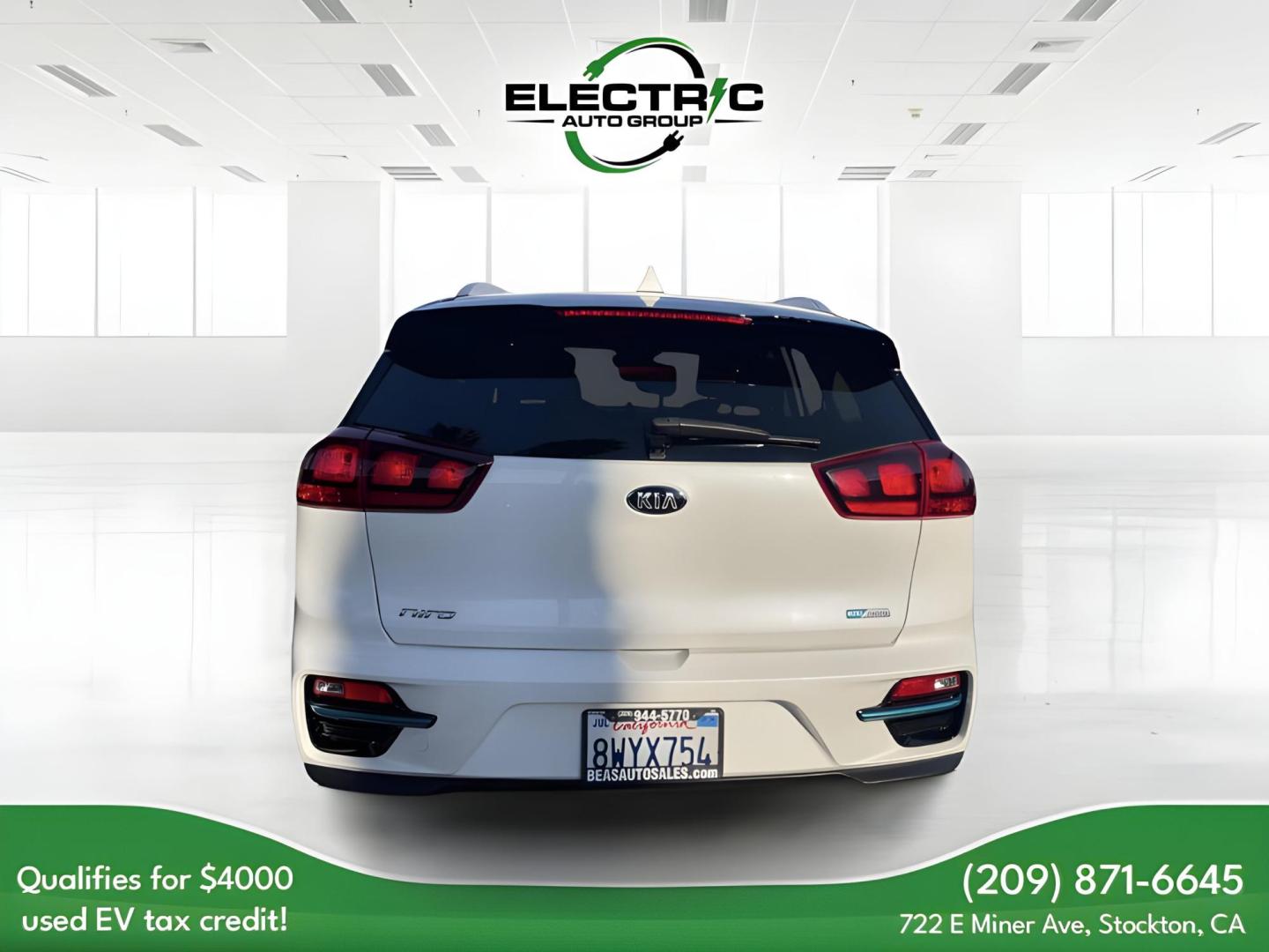 2021 WHITE /Black Kia Niro EV EX (KNDCC3LG1M5) , 6A transmission, located at 722 E Miner Ave, Stockton, CA, 95202, (209) 871-6645, 37.956711, -121.282310 - PLUS TAXES AND FEES - Photo#5