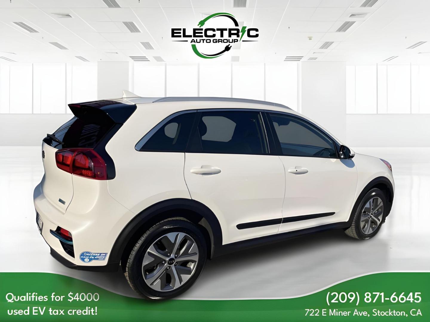 2021 WHITE /Black Kia Niro EV EX (KNDCC3LG1M5) , 6A transmission, located at 722 E Miner Ave, Stockton, CA, 95202, (209) 871-6645, 37.956711, -121.282310 - PLUS TAXES AND FEES - Photo#6