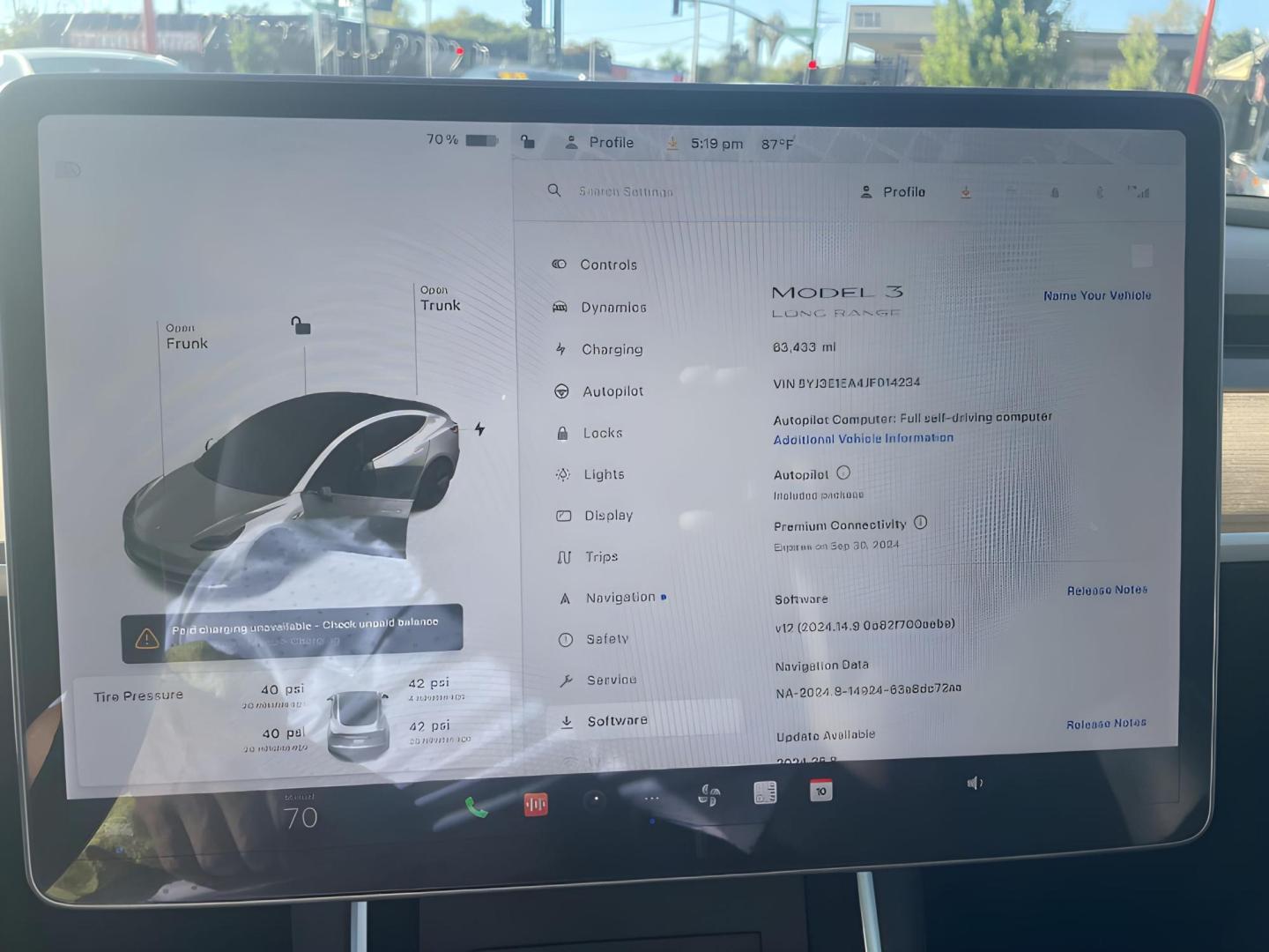 2018 Tesla Model 3 Long Range (5YJ3E1EA4JF) with an ELECTRIC engine, 1A transmission, located at 722 E Miner Ave, Stockton, CA, 95202, (209) 871-6645, 37.956711, -121.282310 - PLUS TAXES AND FEES - Photo#11