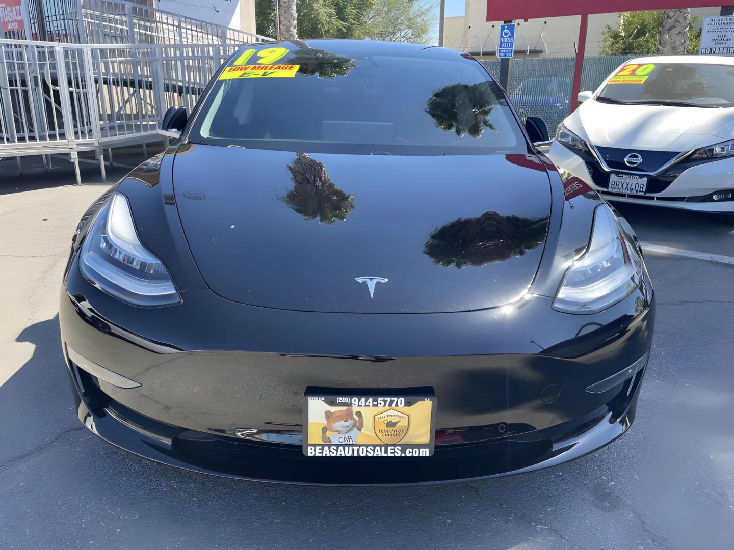 2019 BLACK /BLACK Tesla Model 3 Base (5YJ3E1EAXKF) with an ELECTRIC engine, 1A transmission, located at 722 E Miner Ave, Stockton, CA, 95202, (209) 871-6645, 37.956711, -121.282310 - PLUS TAXES AND FEES - Photo#6