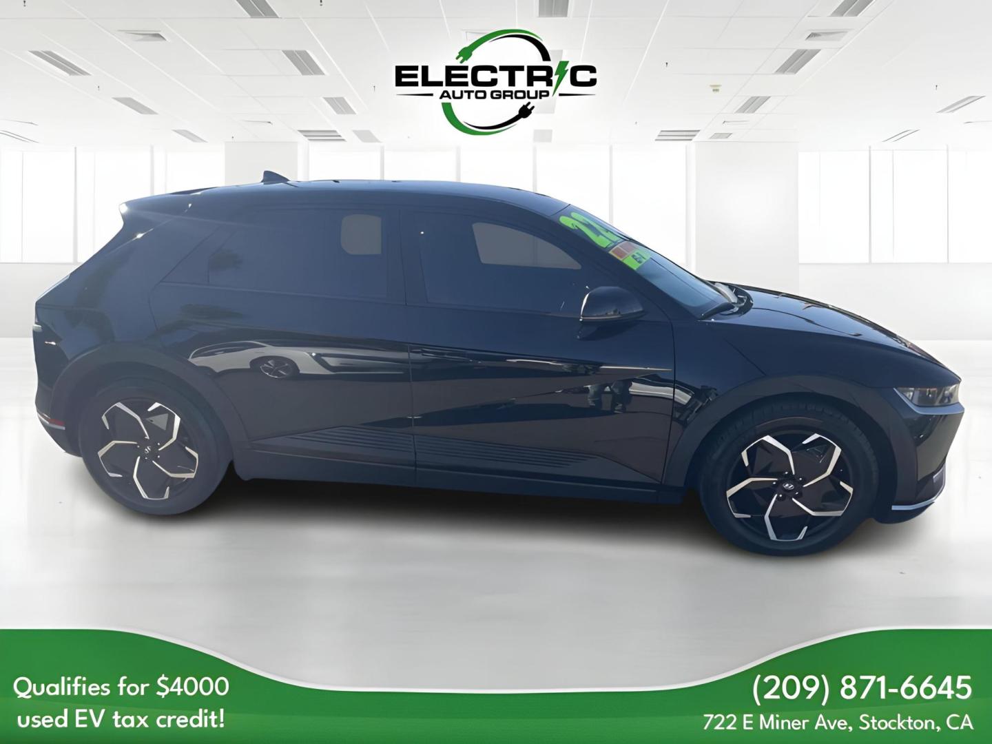 2022 BLACK Hyundai Ioniq 5 SE (KM8KMDAF1NU) with an ELECTRIC engine, located at 722 E Miner Ave, Stockton, CA, 95202, (209) 871-6645, 37.956711, -121.282310 - PLUS TAXES AND FEES - Photo#7