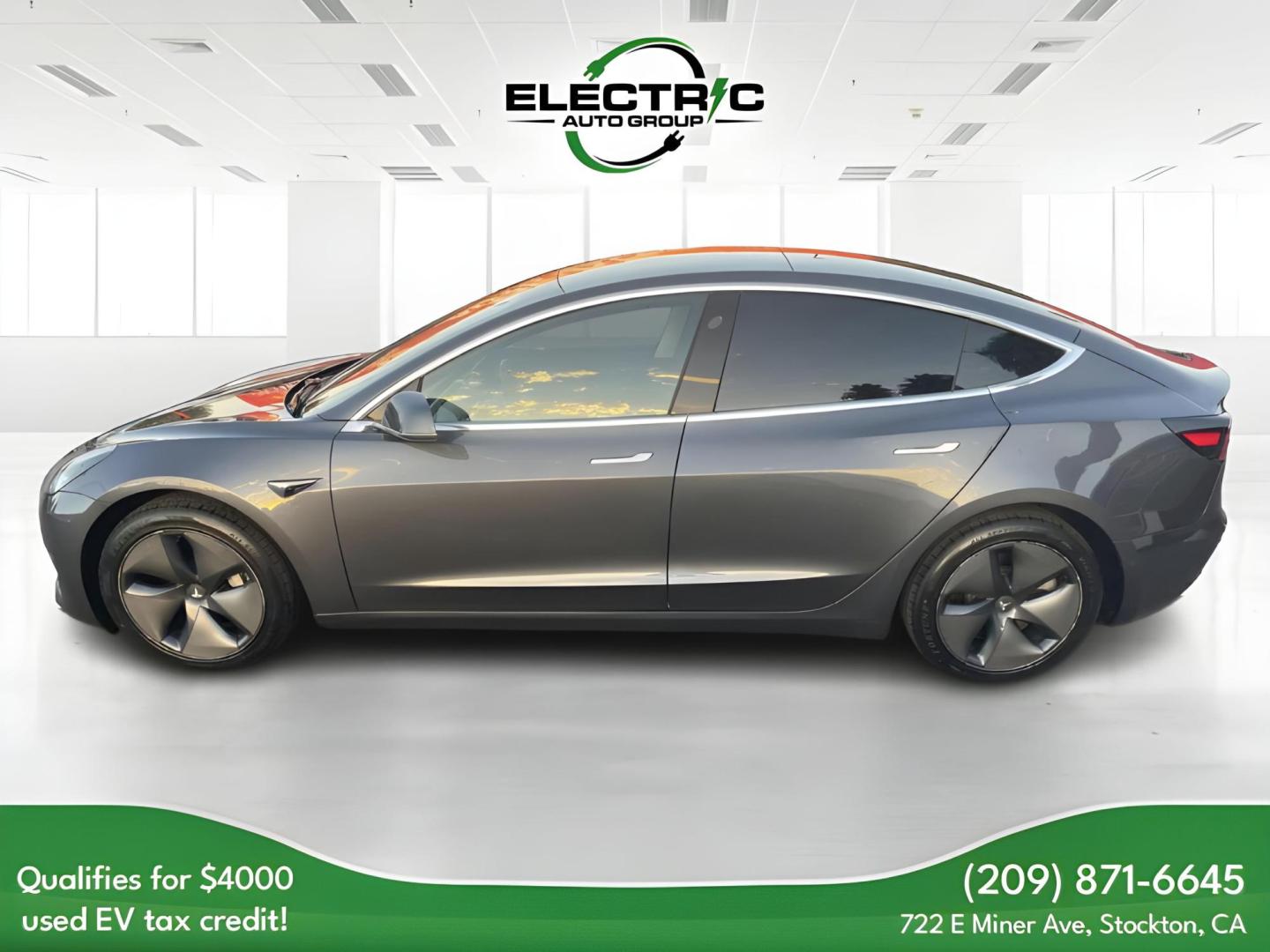 2019 Tesla Model 3 Base (5YJ3E1EBXKF) with an ELECTRIC engine, 1A transmission, located at 722 E Miner Ave, Stockton, CA, 95202, (209) 871-6645, 37.956711, -121.282310 - PLUS TAXES AND FEES - Photo#3