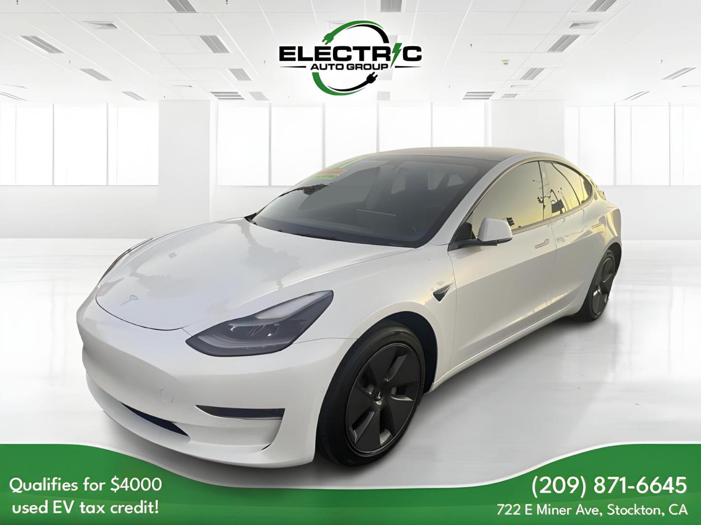 2021 Tesla Model 3 Standard Range Plus (5YJ3E1EA4MF) with an ELECTRIC engine, 1A transmission, located at 722 E Miner Ave, Stockton, CA, 95202, (209) 871-6645, 37.956711, -121.282310 - Photo#2