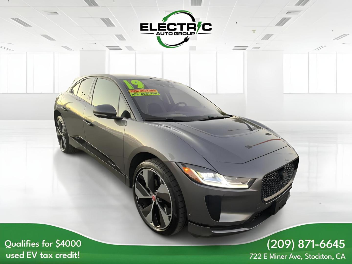 2019 Jaguar I-Pace HSE (SADHD2S12K1) , 1A transmission, located at 722 E Miner Ave, Stockton, CA, 95202, (209) 871-6645, 37.956711, -121.282310 - PLUS TAXES AND FEES - Photo#0