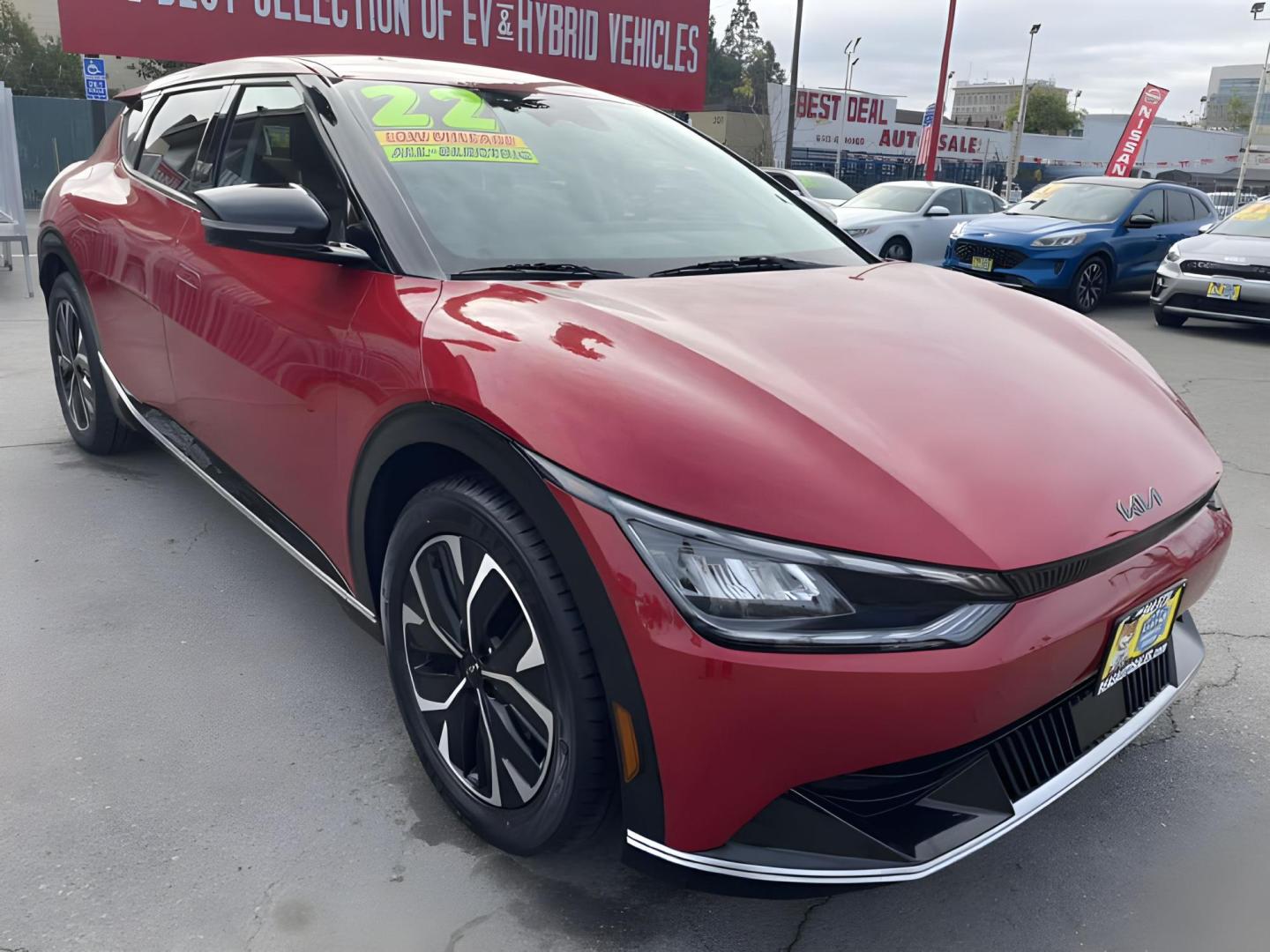 2022 RED Kia EV6 GT-Line (KNDC34LA6N5) , located at 722 E Miner Ave, Stockton, CA, 95202, (209) 871-6645, 37.956711, -121.282310 - PLUS TAXES AND FEES - Photo#8