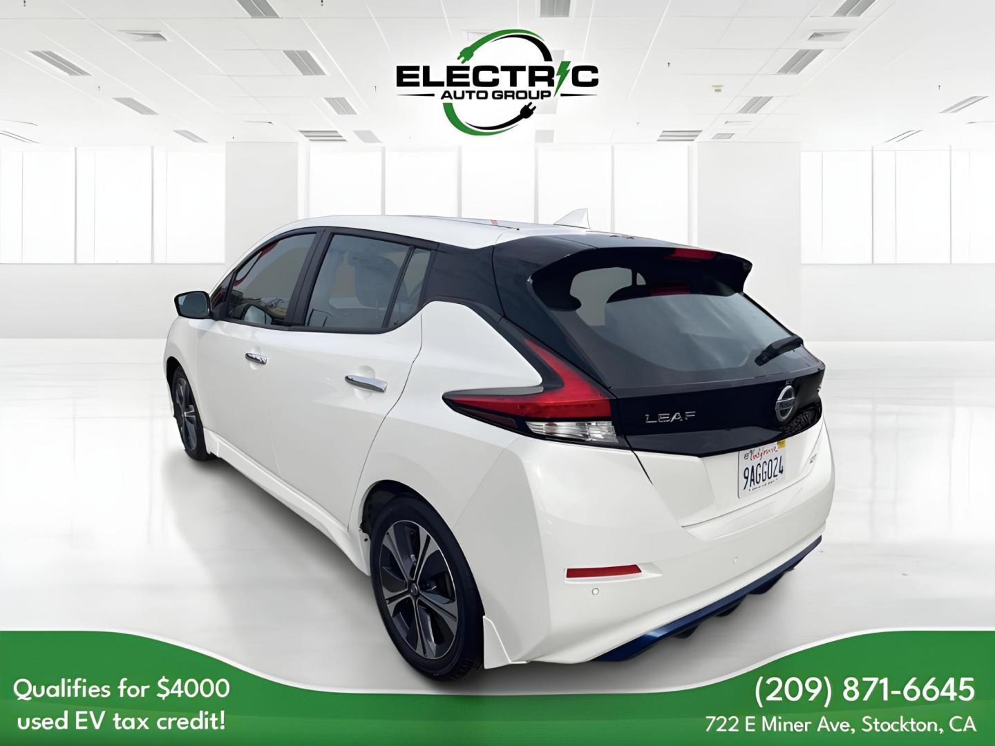 2022 WHITE Nissan LEAF SV (1N4AZ1CV4NC) with an ELECTRIC engine, CVT transmission, located at 722 E Miner Ave, Stockton, CA, 95202, (209) 871-6645, 37.956711, -121.282310 - PLUS TAXES AND FEES - Photo#4