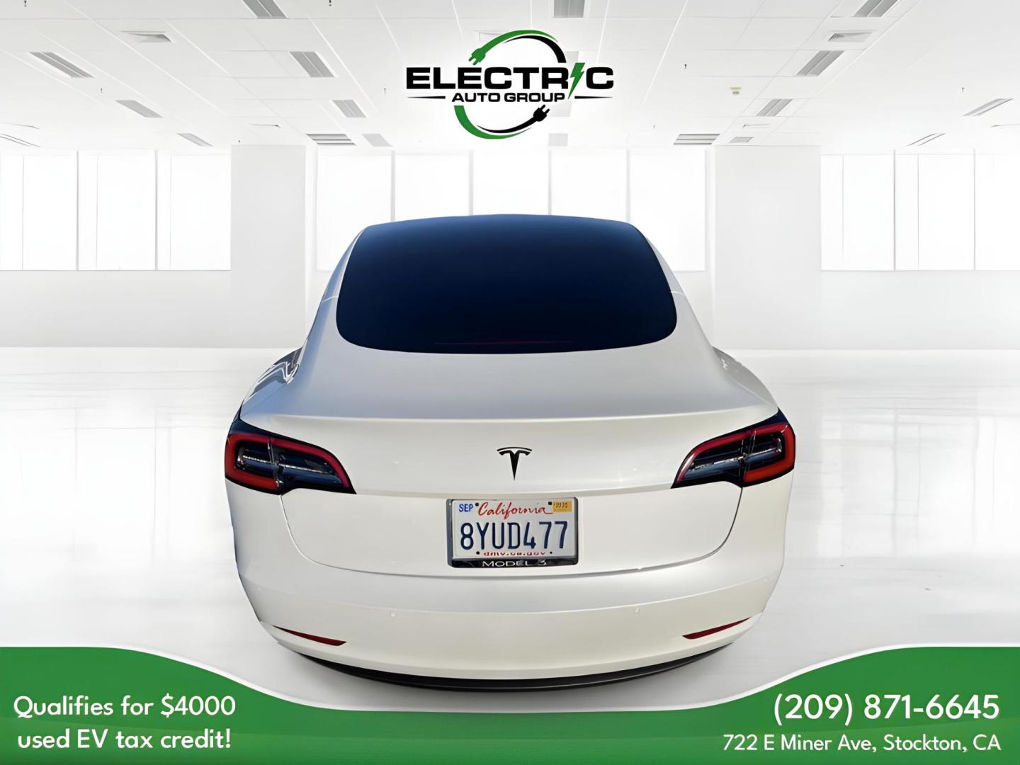 2021 WHITE Tesla Model 3 Standard Range Plus (5YJ3E1EA8MF) with an ELECTRIC engine, 1A transmission, located at 722 E Miner Ave, Stockton, CA, 95202, (209) 871-6645, 37.956711, -121.282310 - PLUS TAXES AND FEES - Photo#5