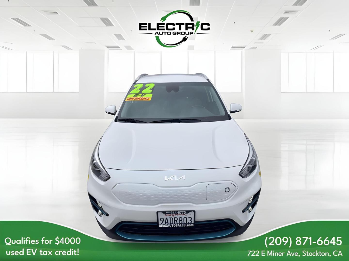 2022 WHITE Kia Niro EV EX (KNDCC3LG6N5) , 6A transmission, located at 722 E Miner Ave, Stockton, CA, 95202, (209) 871-6645, 37.956711, -121.282310 - PLUS TAXES AND FEES - Photo#1