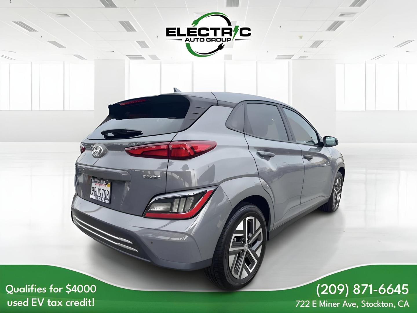 2022 Hyundai Kona EV Ultimate (KM8K53AG4NU) with an ELECTRIC engine, 1A transmission, located at 722 E Miner Ave, Stockton, CA, 95202, (209) 871-6645, 37.956711, -121.282310 - PLUS TAXES AND FEES - Photo#6