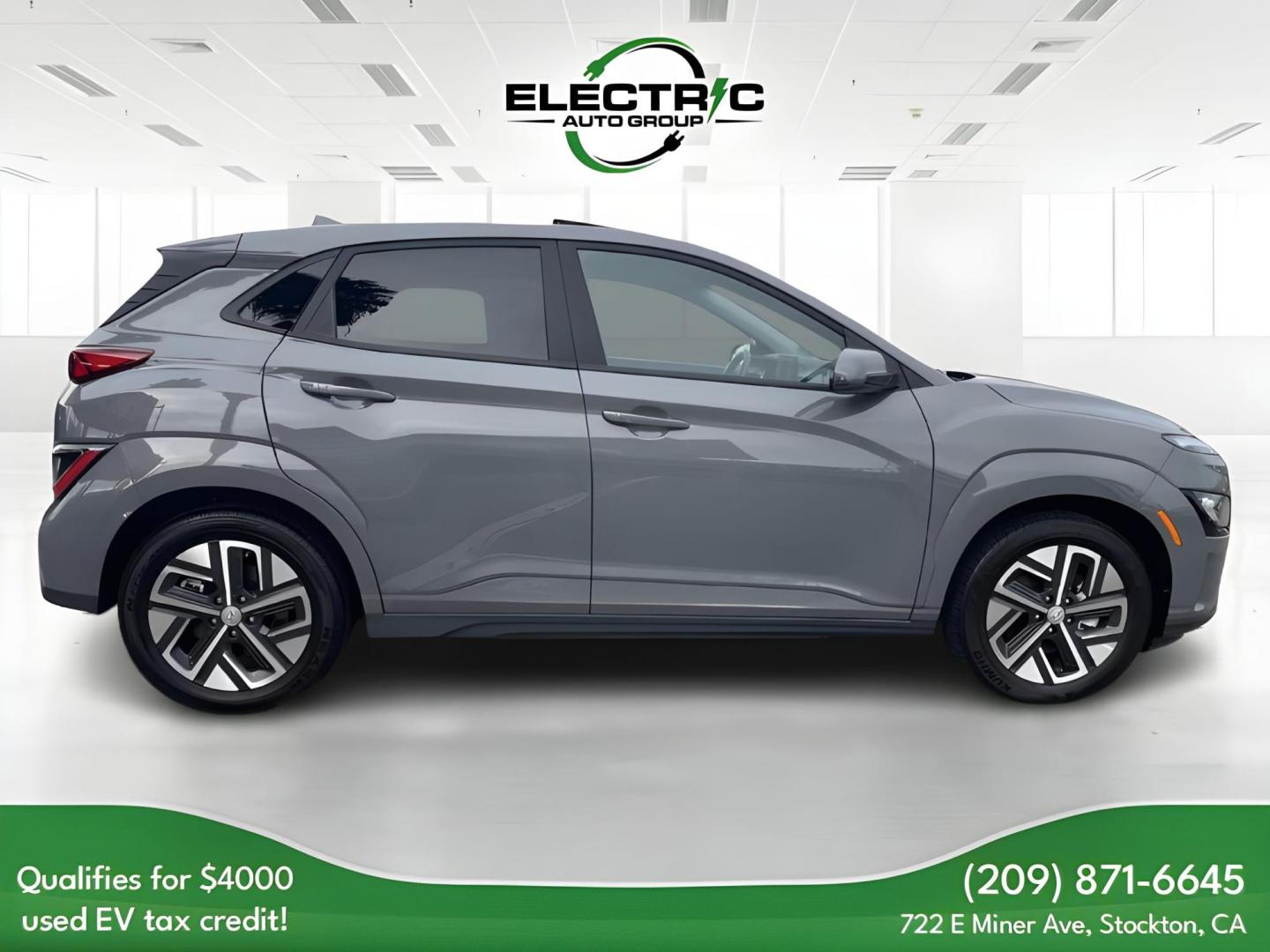 2022 Hyundai Kona EV Ultimate (KM8K53AG4NU) with an ELECTRIC engine, 1A transmission, located at 722 E Miner Ave, Stockton, CA, 95202, (209) 871-6645, 37.956711, -121.282310 - PLUS TAXES AND FEES - Photo#7