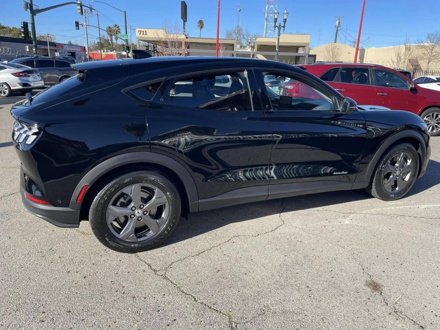 2023 BLACK Ford Mustang Mach-E Select (3FMTK1RM6PM) with an ELECTRIC engine, 1A transmission, located at 722 E Miner Ave, Stockton, CA, 95202, (209) 871-6645, 37.956711, -121.282310 - PLUS TAXES AND FEES NO CHARGER AVAILABE - Photo#18