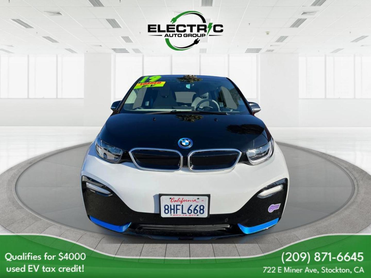 2019 WHITE /GRAY BMW i3 s (WBY8P6C59KV) with an ELECTRIC engine, CVT transmission, located at 722 E Miner Ave, Stockton, CA, 95202, (209) 871-6645, 37.956711, -121.282310 - Up to $4,000 in Savings This vehicle may qualify for the Pre-Owned Clean Vehicle tax credit made available to taxpayers in the Inflation Reduction Act. For comprehensive details on the full range of eligibility requirements and to gain further insight into the Pre-Owned Clean Vehicle tax credit, w - Photo#1