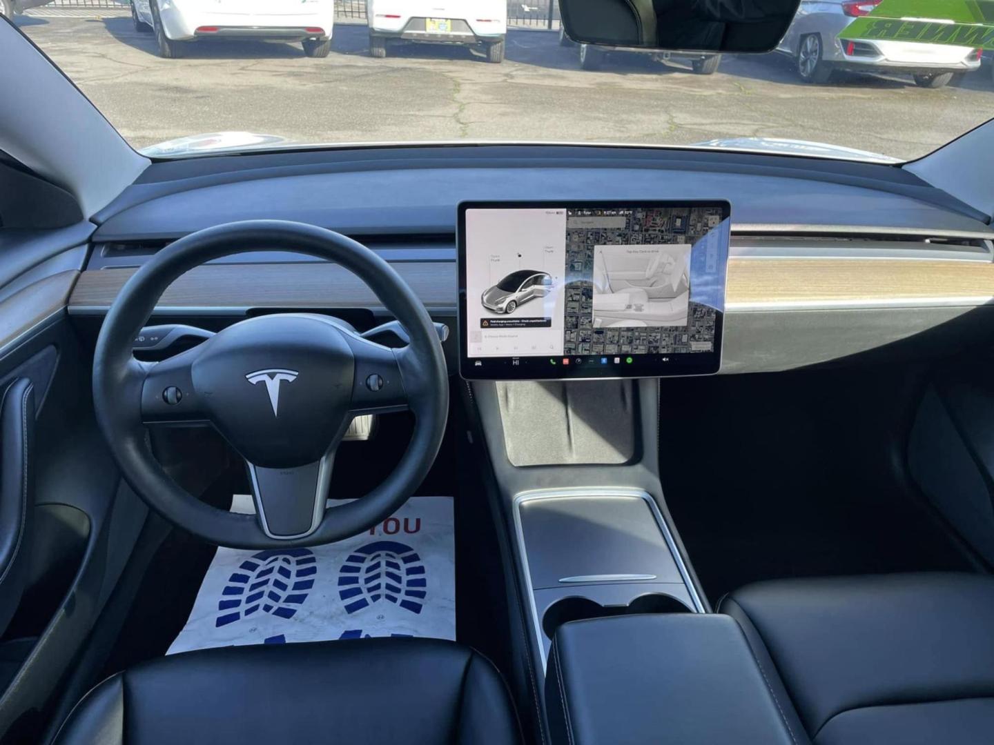 2021 WHITE Tesla Model 3 Long Range (5YJ3E1EB1MF) with an ELECTRIC engine, 1A transmission, located at 722 E Miner Ave, Stockton, CA, 95202, (209) 871-6645, 37.956711, -121.282310 - PLUS TAXES AND FEES NO CHARGER AVAILABLE - Photo#7