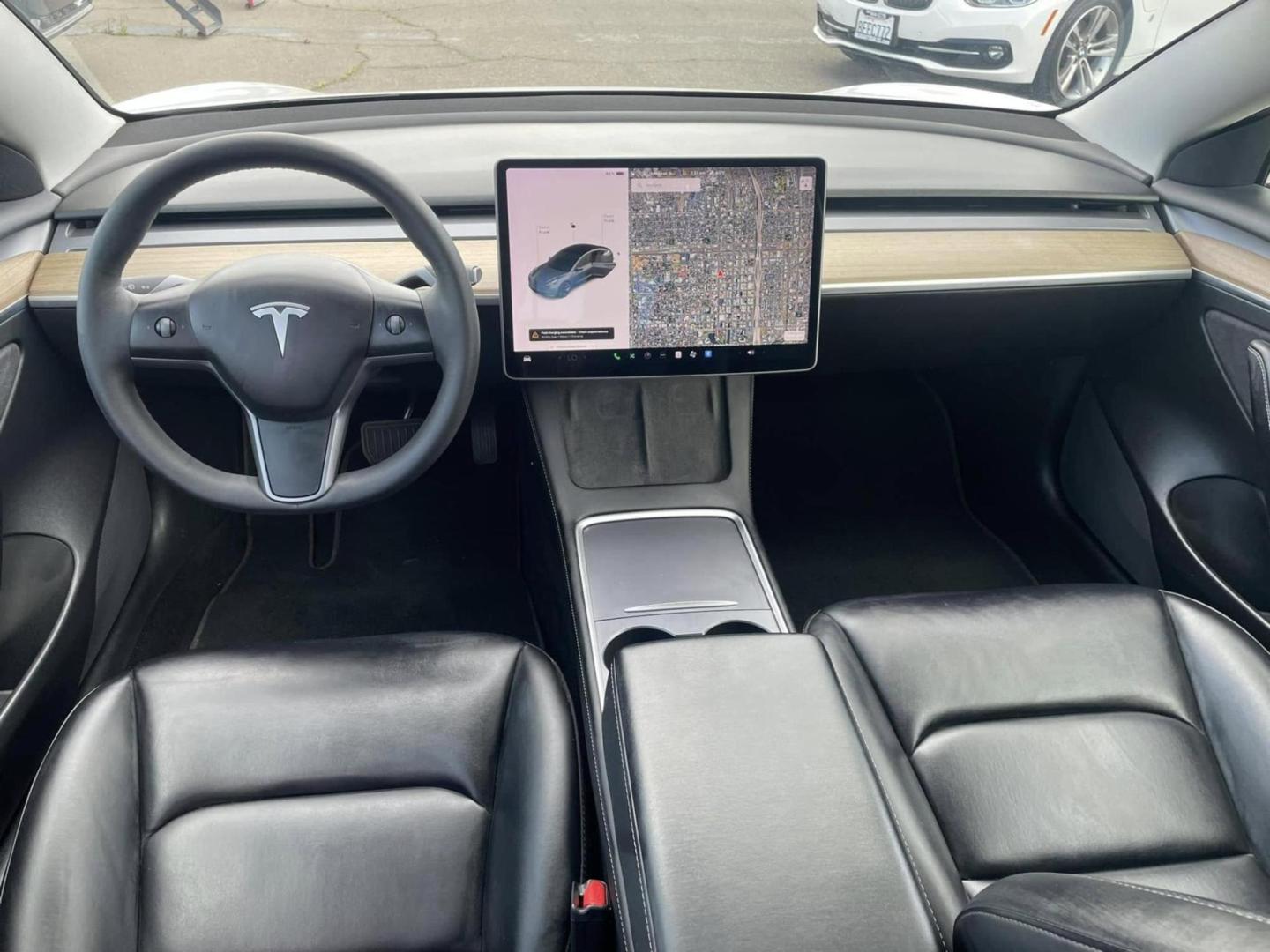 2021 WHITE Tesla Model 3 Long Range (5YJ3E1EB7MF) with an ELECTRIC engine, 1A transmission, located at 722 E Miner Ave, Stockton, CA, 95202, (209) 871-6645, 37.956711, -121.282310 - PLUS TAXES AND FEES NO CHARGER AVAILABLE - Photo#7