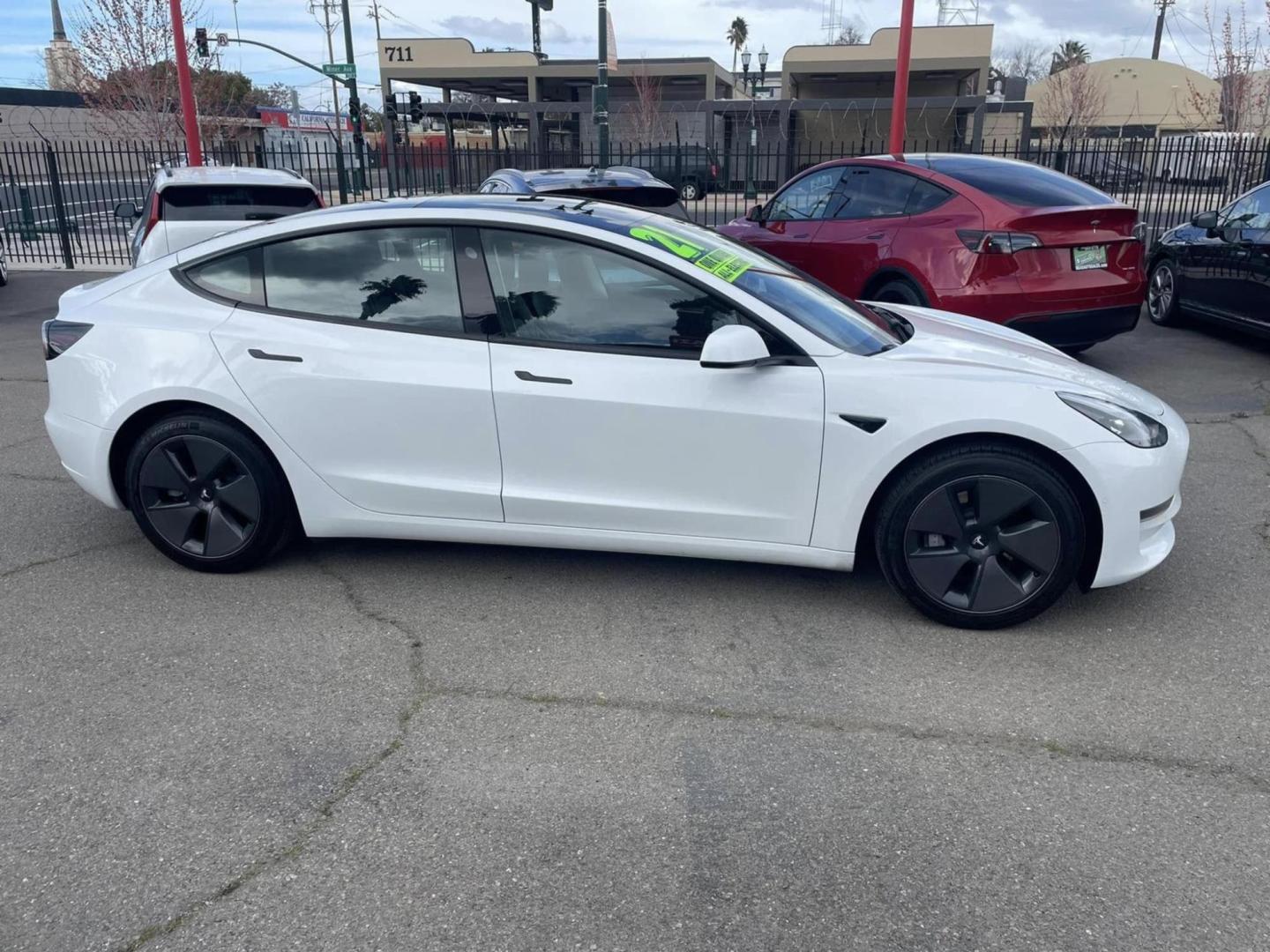 2021 WHITE Tesla Model 3 Long Range (5YJ3E1EB7MF) with an ELECTRIC engine, 1A transmission, located at 722 E Miner Ave, Stockton, CA, 95202, (209) 871-6645, 37.956711, -121.282310 - PLUS TAXES AND FEES NO CHARGER AVAILABLE - Photo#20