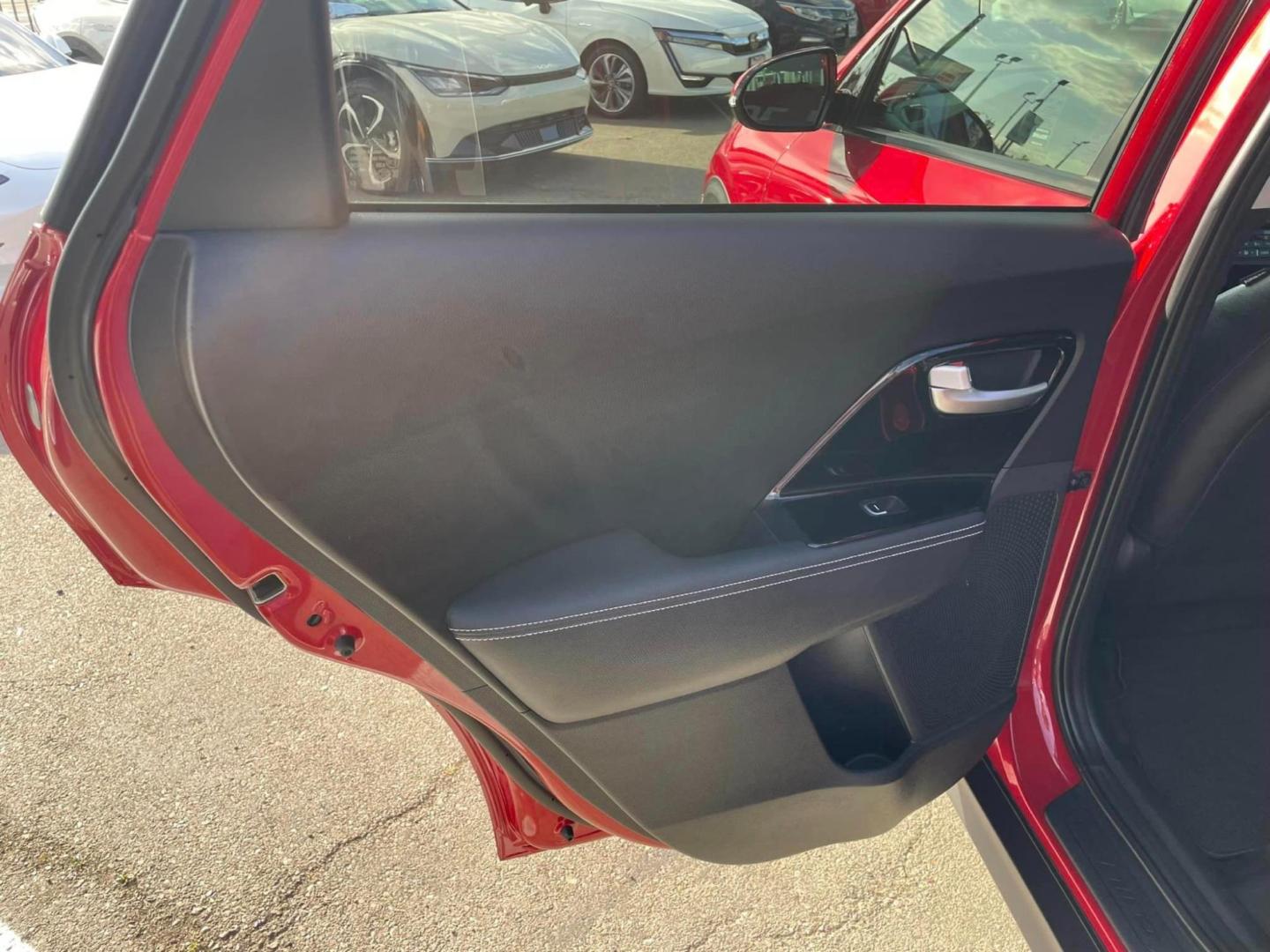 2020 RED /BLACK Kia Niro EV EX (KNDCC3LG9L5) , 6A transmission, located at 722 E Miner Ave, Stockton, CA, 95202, (209) 871-6645, 37.956711, -121.282310 - Up to $4,000 in Savings This vehicle may qualify for the Pre-Owned Clean Vehicle tax credit made available to taxpayers in the Inflation Reduction Act. For comprehensive details on the full range of eligibility requirements and to gain further insight into the Pre-Owned Clean Vehicle tax credit, w - Photo#11